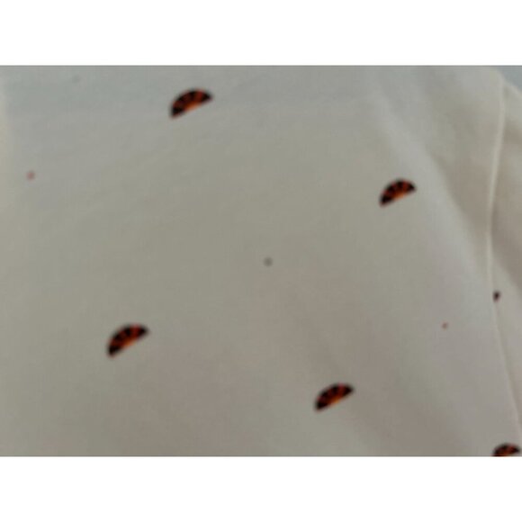 Scotch & Soda Cream T-Shirt With Taco Print Cotton/Elastane Blend Mens Size M - Picture 5 of 8